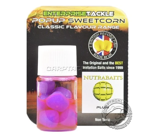 Искусственная плавающая насадка Enterprise Tackle Pop Up NUTRABAITS PLUM Слива